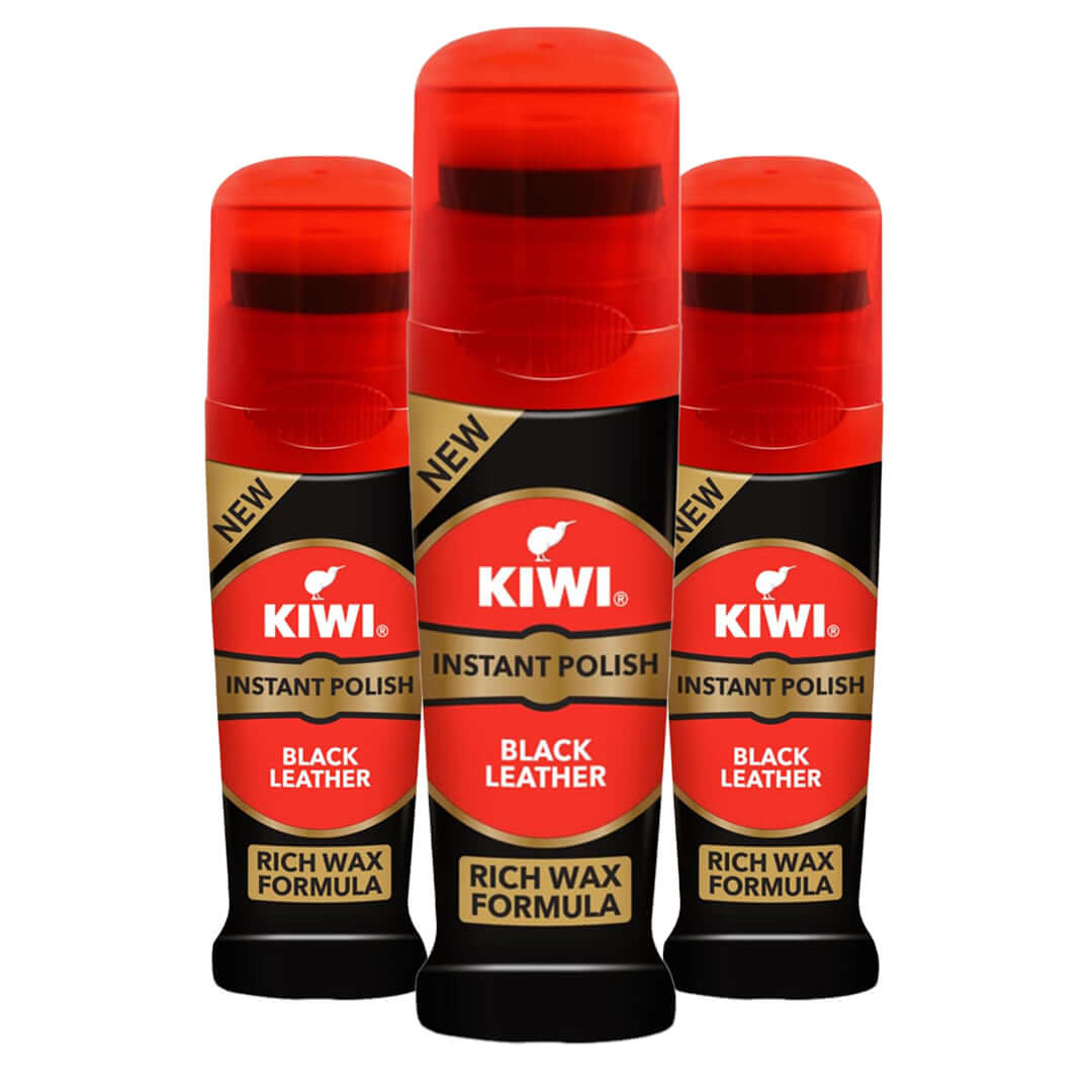 Kiwi  Lilquid Poslish  Black pack of  3 Revaais